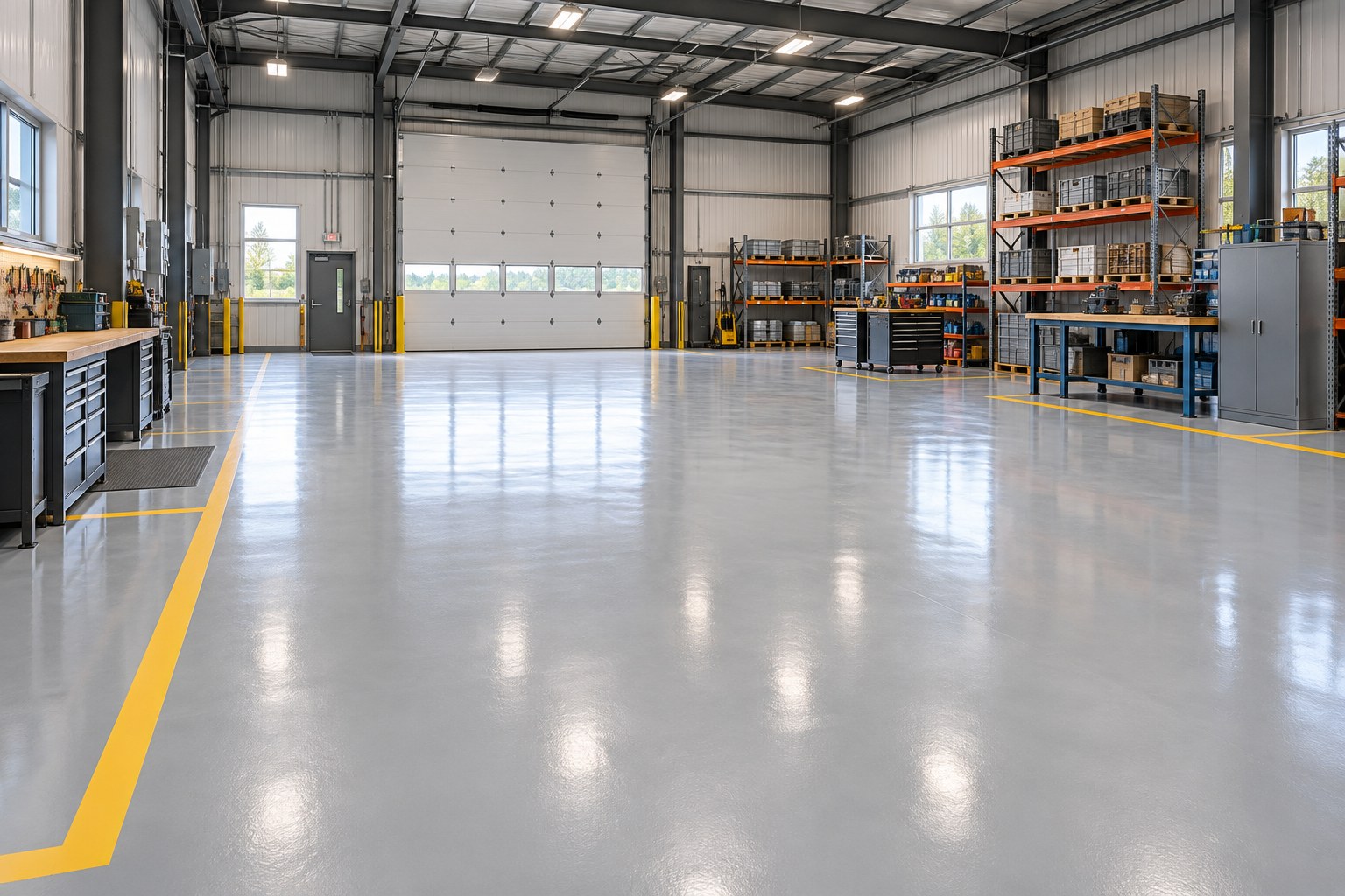 Illustrative example of a commercial coating finish